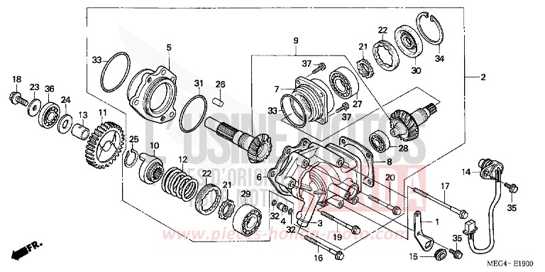ARBRE TRANSVERSAL de Shadow Aero GRAPHITE BLACK (NHB01) 2006